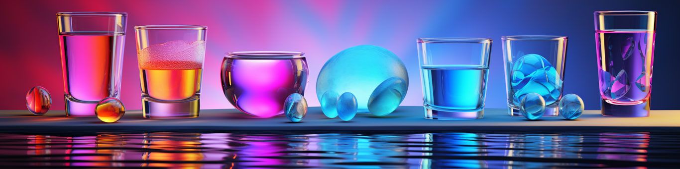 image of drug pills surrounding a glass of water symbolizing drug consumption