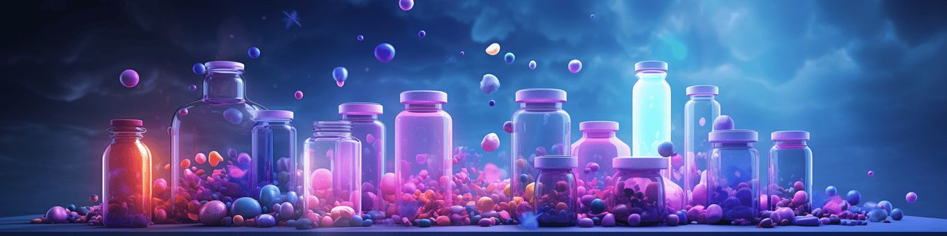 image of different drug pills on a surface