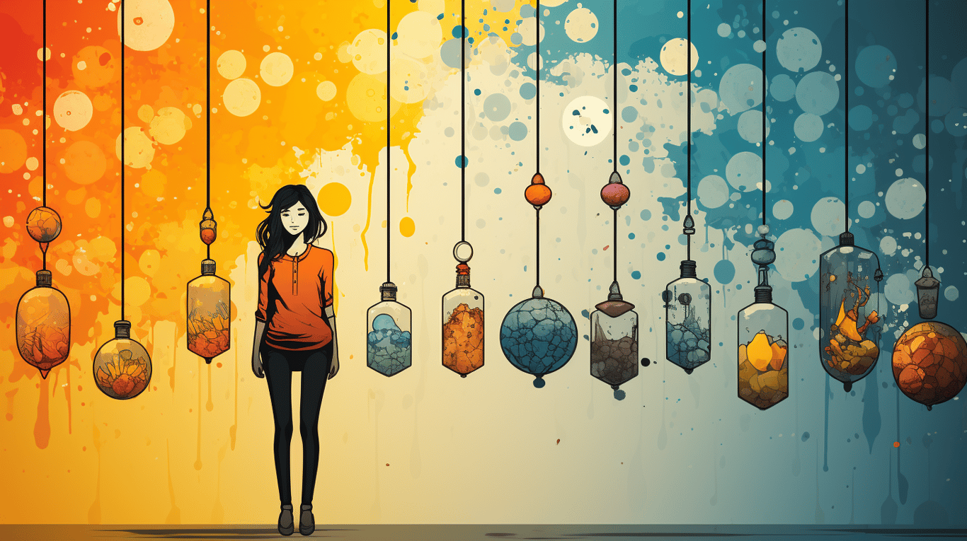 abstract image of a patient experiencing side effect