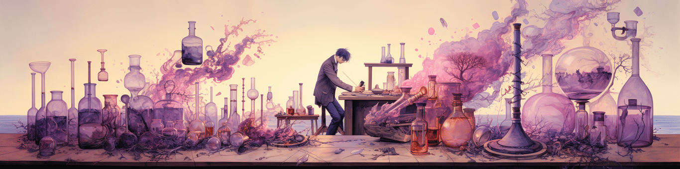 image of a doctor in a lab doing drug, clinical research