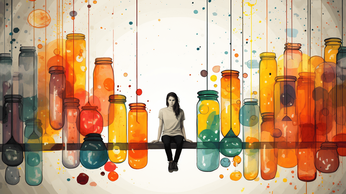 abstract image of a patient experiencing side effect