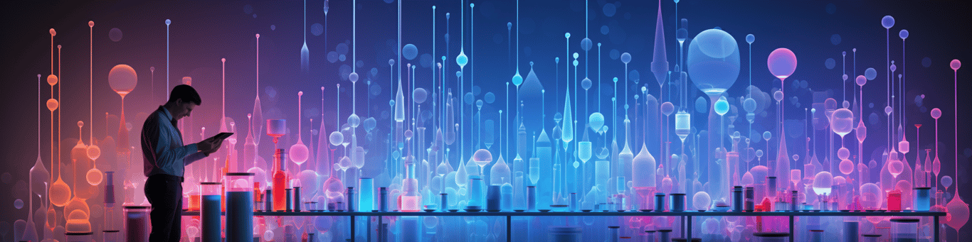 image of a doctor in a lab doing drug, clinical research