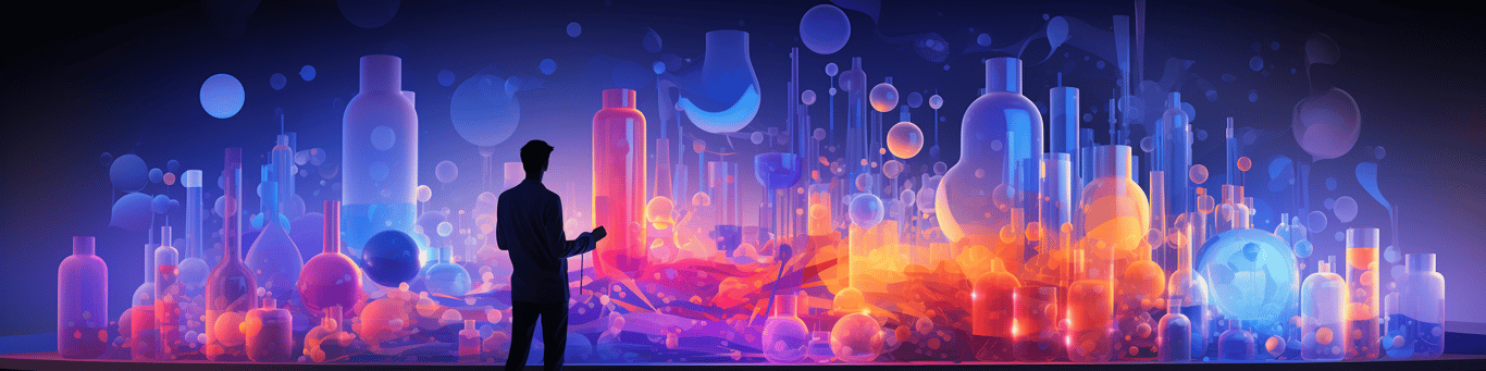 image of a doctor in a lab doing drug, clinical research