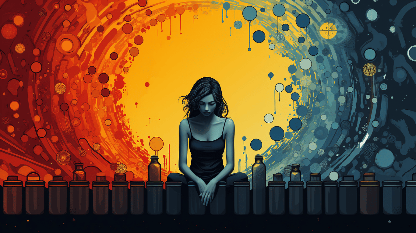 abstract image of a patient experiencing side effect