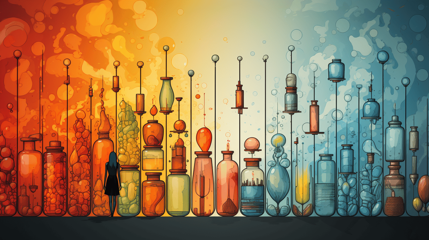 abstract image of a patient experiencing side effect