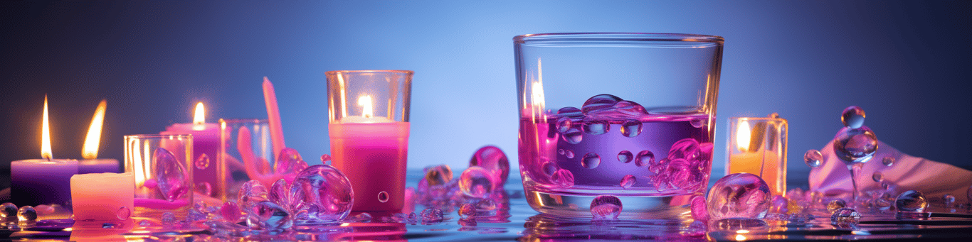 image of drug pills surrounding a glass of water symbolizing drug consumption