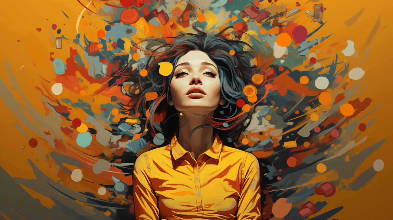 abstract image of a patient experiencing side effect