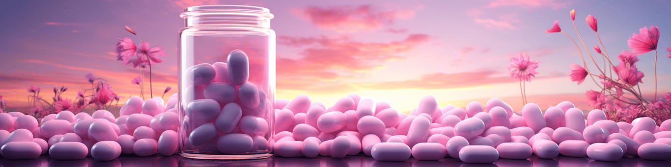 image of different drug pills on a surface