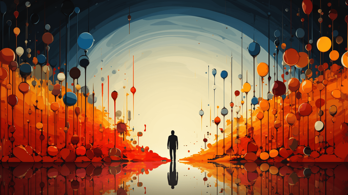 abstract image of a patient experiencing side effect