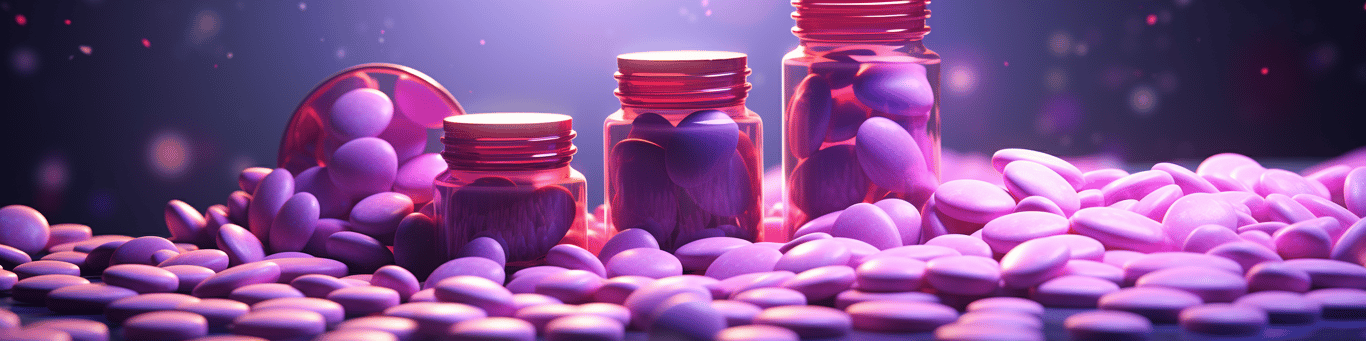 image of different drug pills on a surface