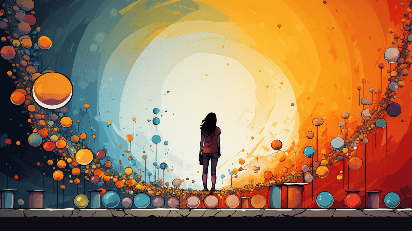 abstract image of a patient experiencing side effect