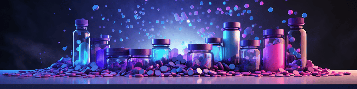 image of different drug pills on a surface