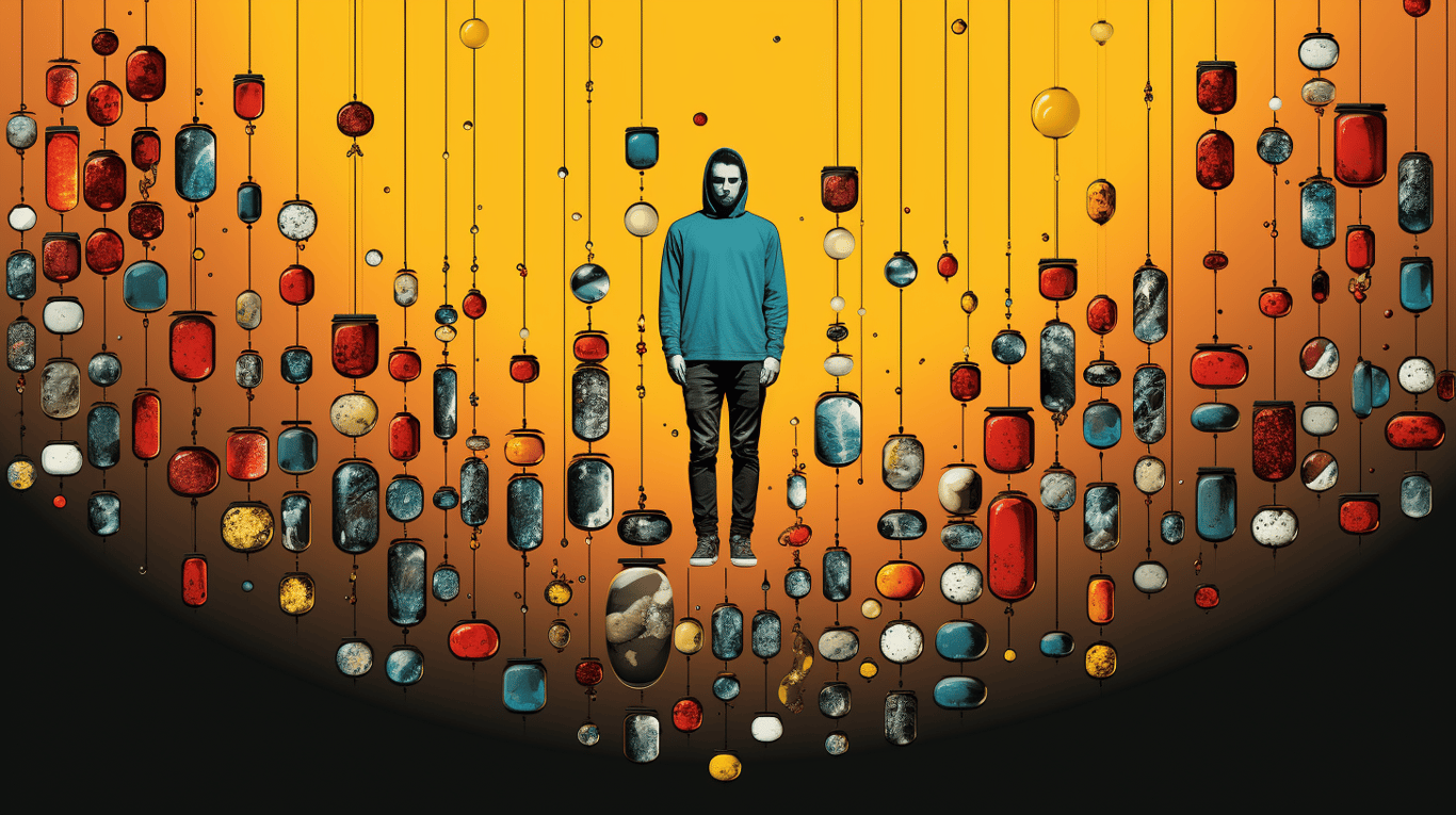 abstract image of a patient experiencing side effect