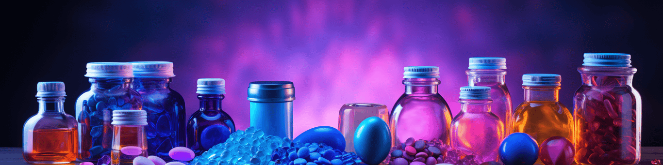 image of different drug pills on a surface