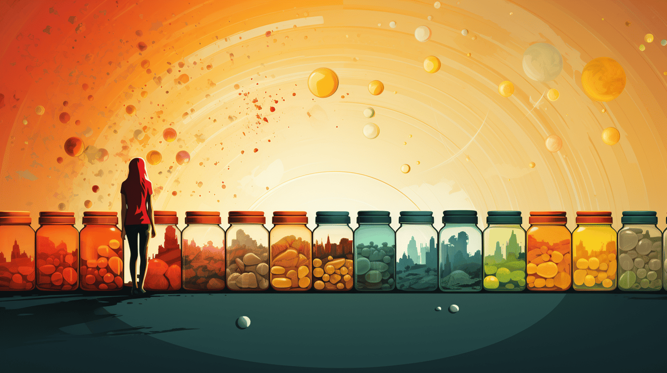 abstract image of a patient experiencing side effect