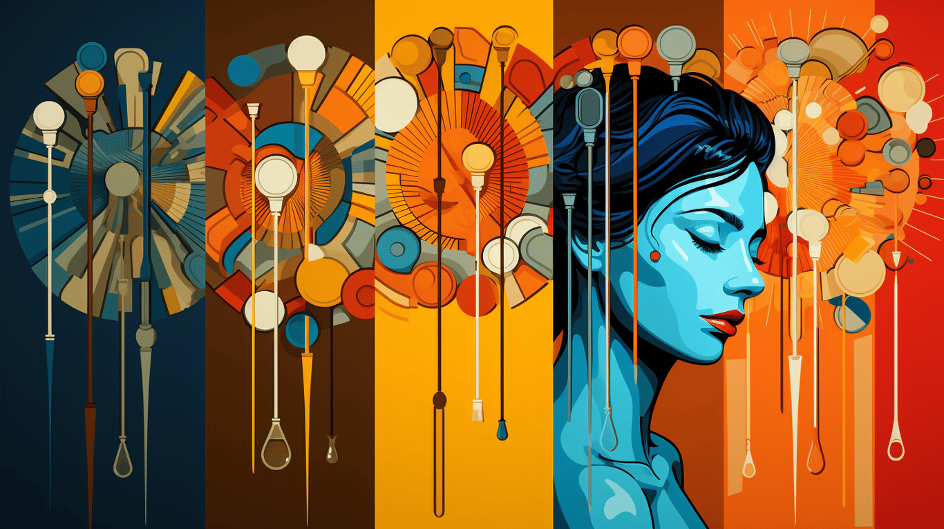 abstract image of a patient experiencing side effect