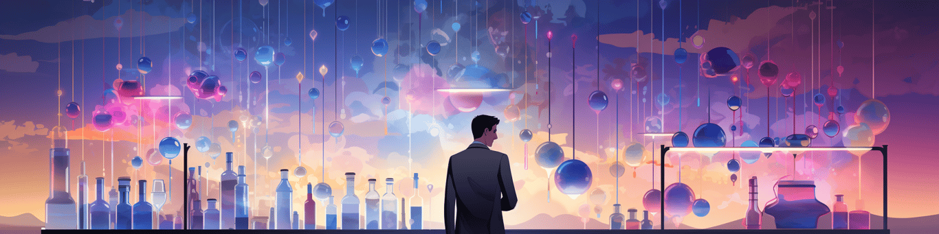 image of a doctor in a lab doing drug, clinical research