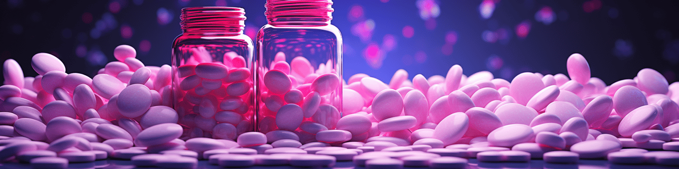 image of different drug pills on a surface