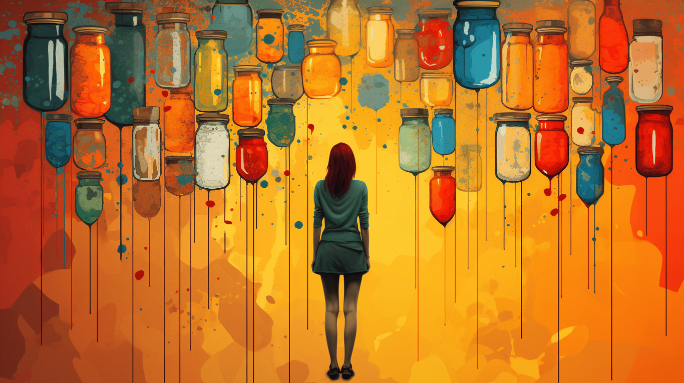 abstract image of a patient experiencing side effect