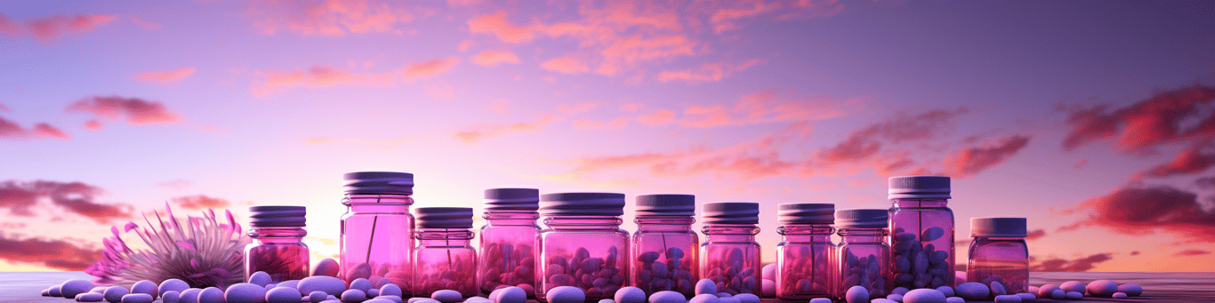 image of different drug pills on a surface