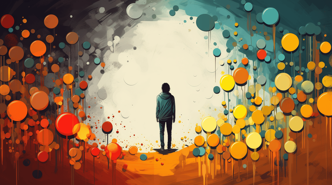 abstract image of a patient experiencing side effect