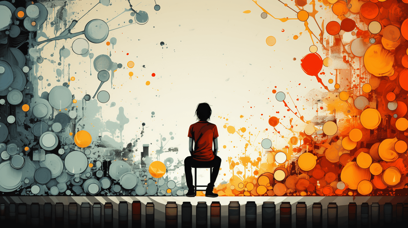 abstract image of a patient experiencing side effect