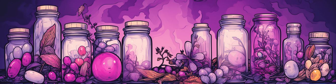 image of different drug pills on a surface