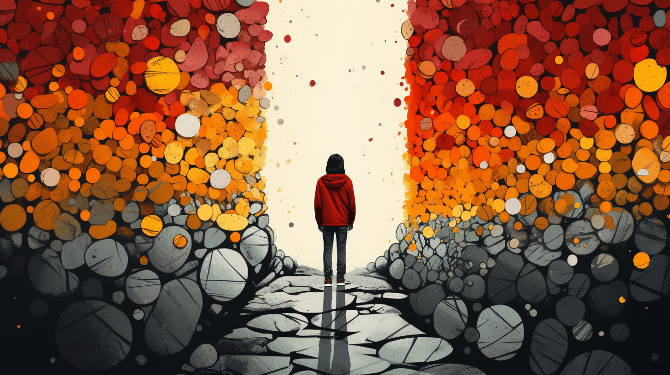 abstract image of a patient experiencing side effect