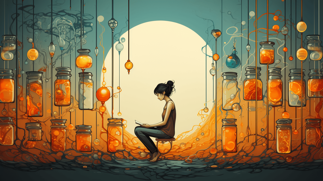 abstract image of a patient experiencing side effect