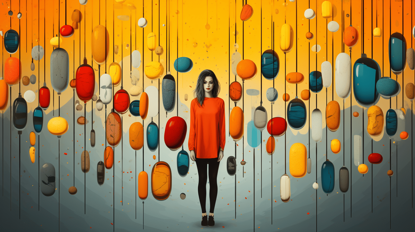 abstract image of a patient experiencing side effect