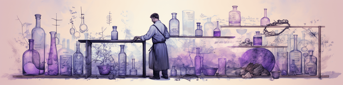 image of a doctor in a lab doing drug, clinical research