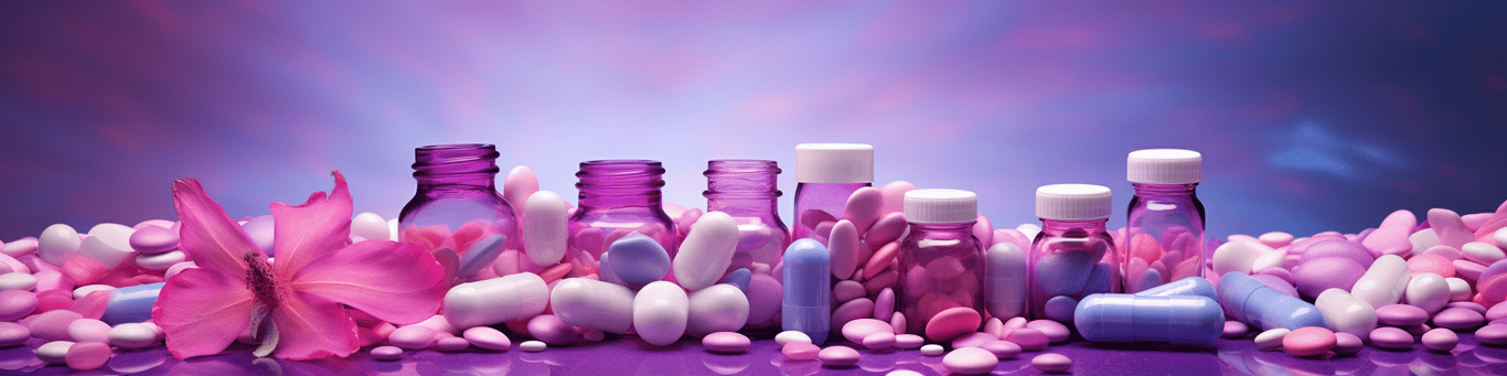 image of different drug pills on a surface