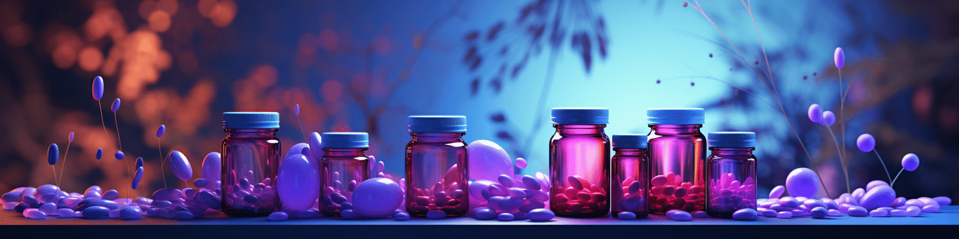 image of different drug pills on a surface