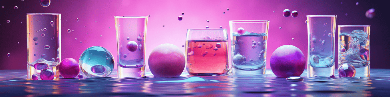 image of drug pills surrounding a glass of water symbolizing drug consumption