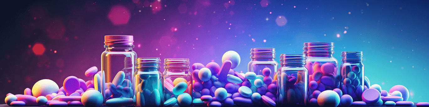 image of different drug pills on a surface