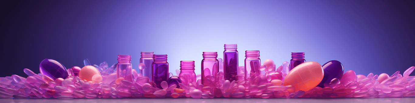 image of different drug pills on a surface