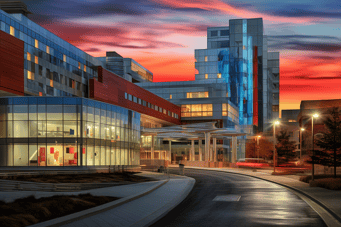 Image of Queen Elizabeth II Health Sciences Centre in Halifax, Canada.