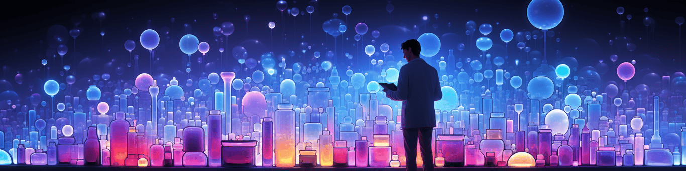 image of a doctor in a lab doing drug, clinical research