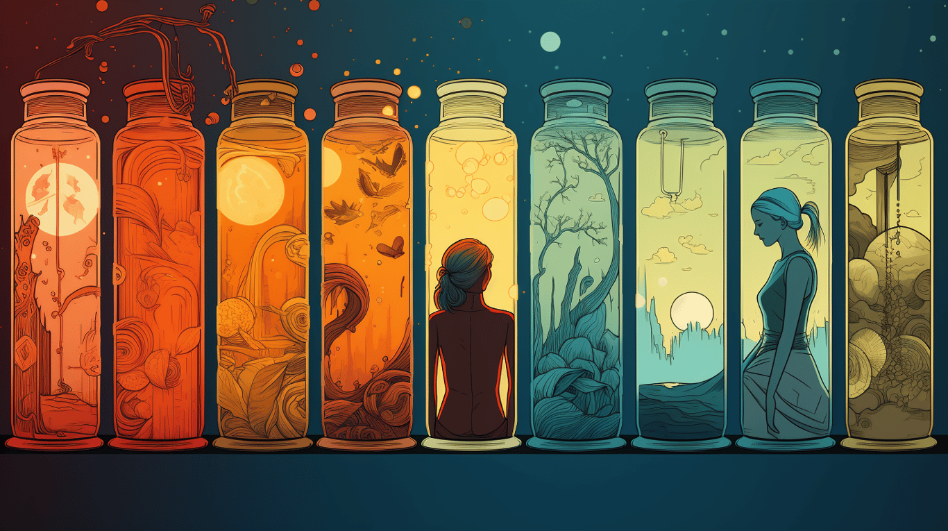 abstract image of a patient experiencing side effect