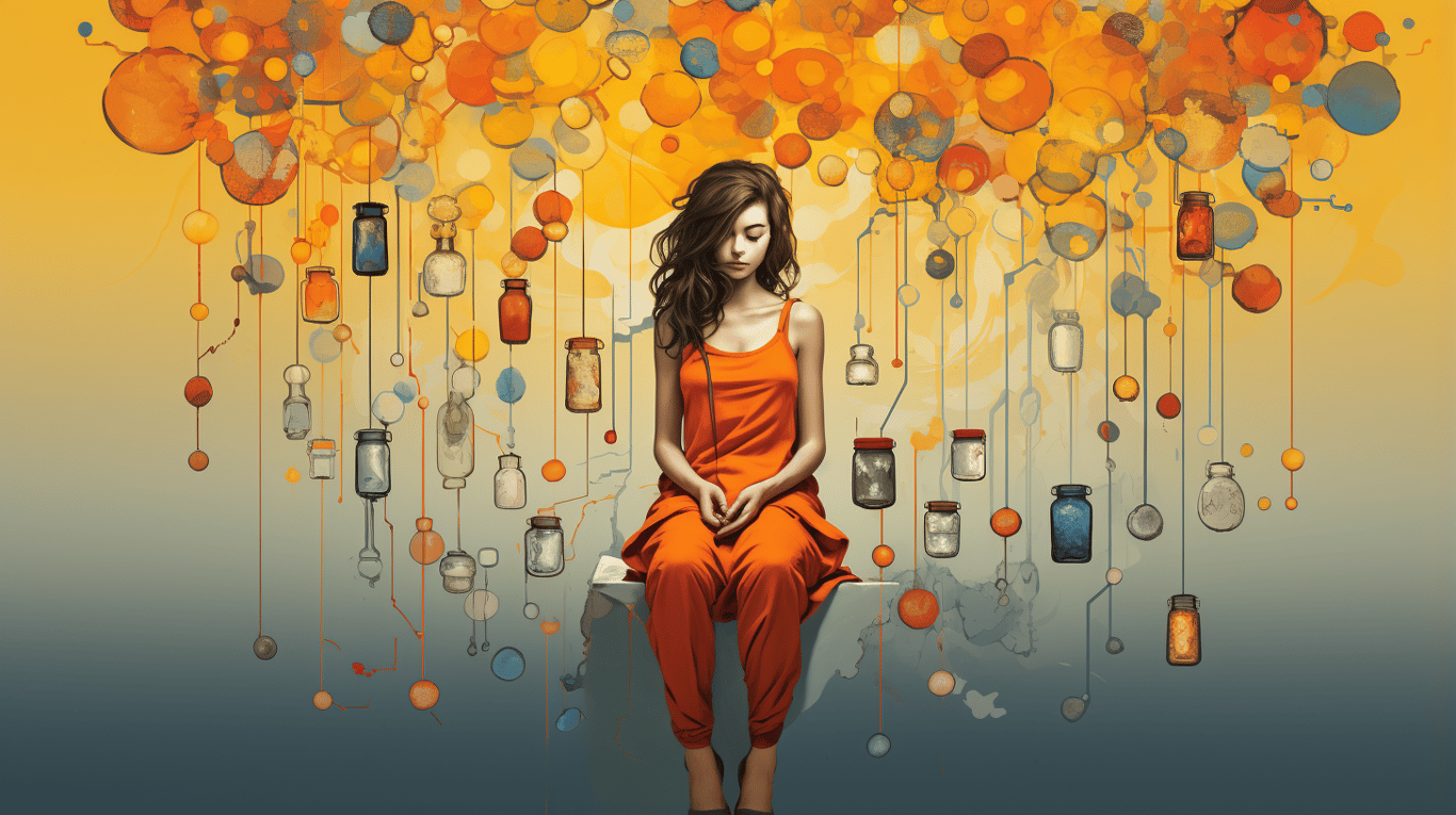 abstract image of a patient experiencing side effect