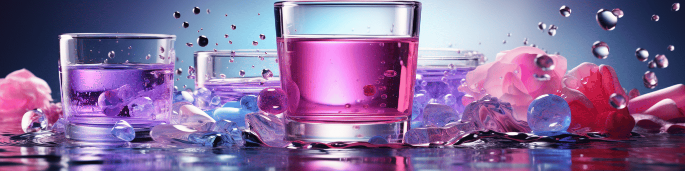 image of drug pills surrounding a glass of water symbolizing drug consumption