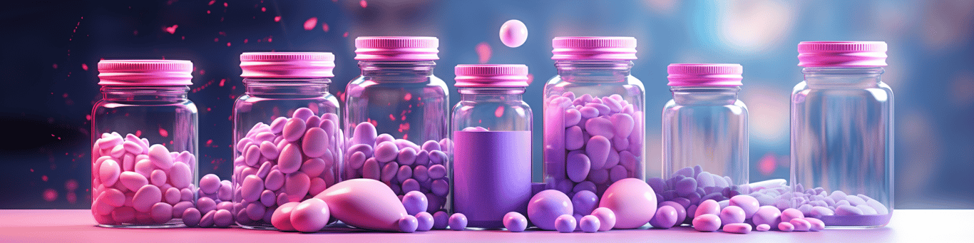 image of different drug pills on a surface