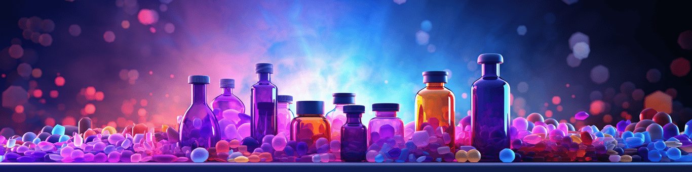 image of different drug pills on a surface