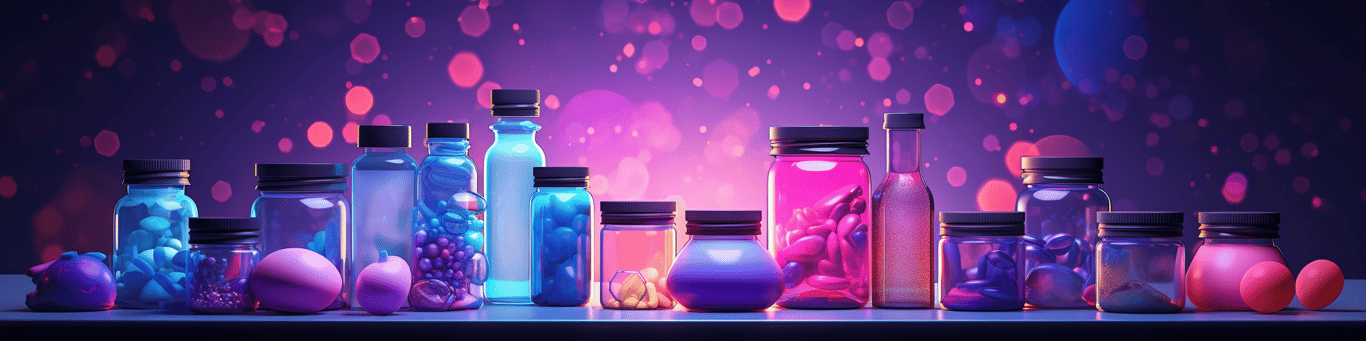 image of different drug pills on a surface