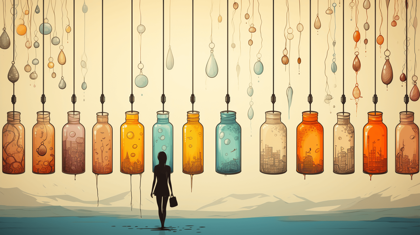 abstract image of a patient experiencing side effect