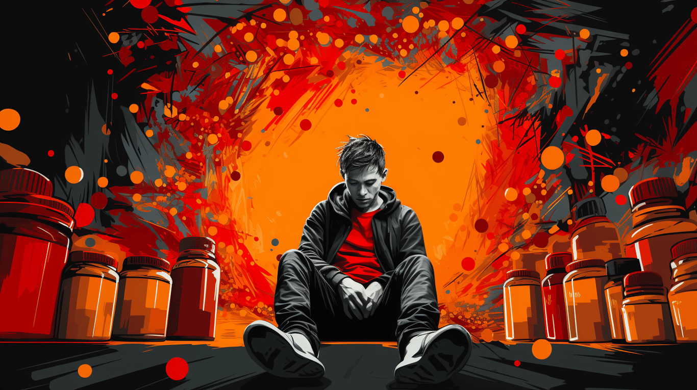 abstract image of a patient experiencing side effect