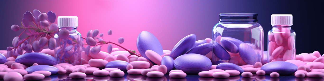 image of different drug pills on a surface