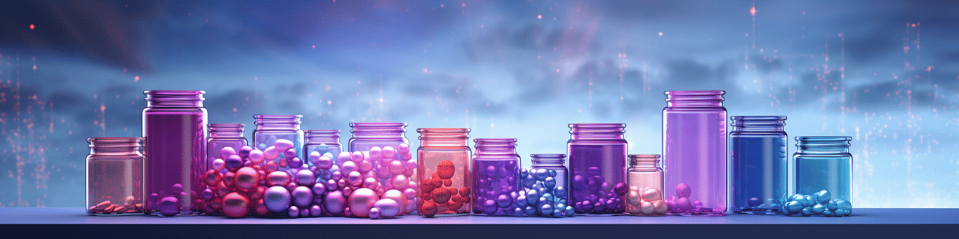 image of different drug pills on a surface