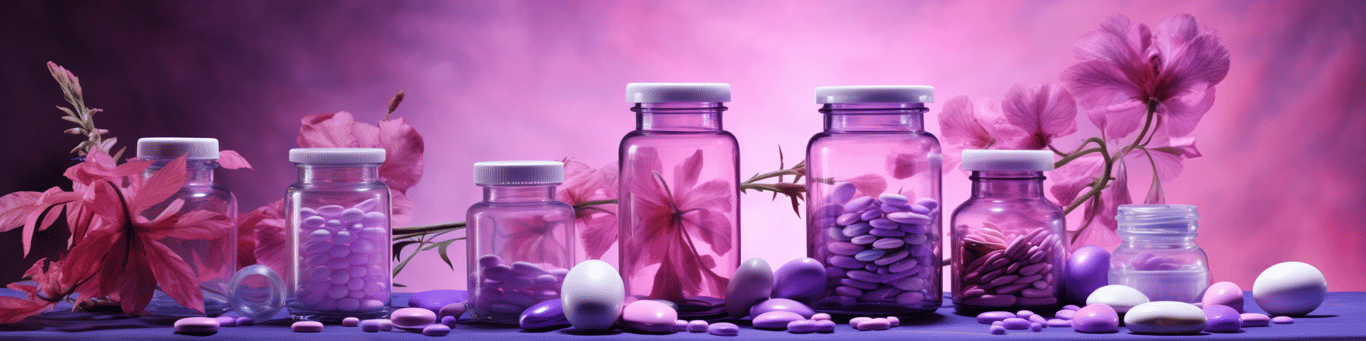 image of different drug pills on a surface