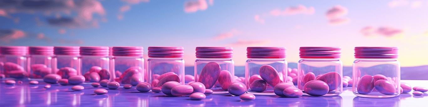 image of different drug pills on a surface